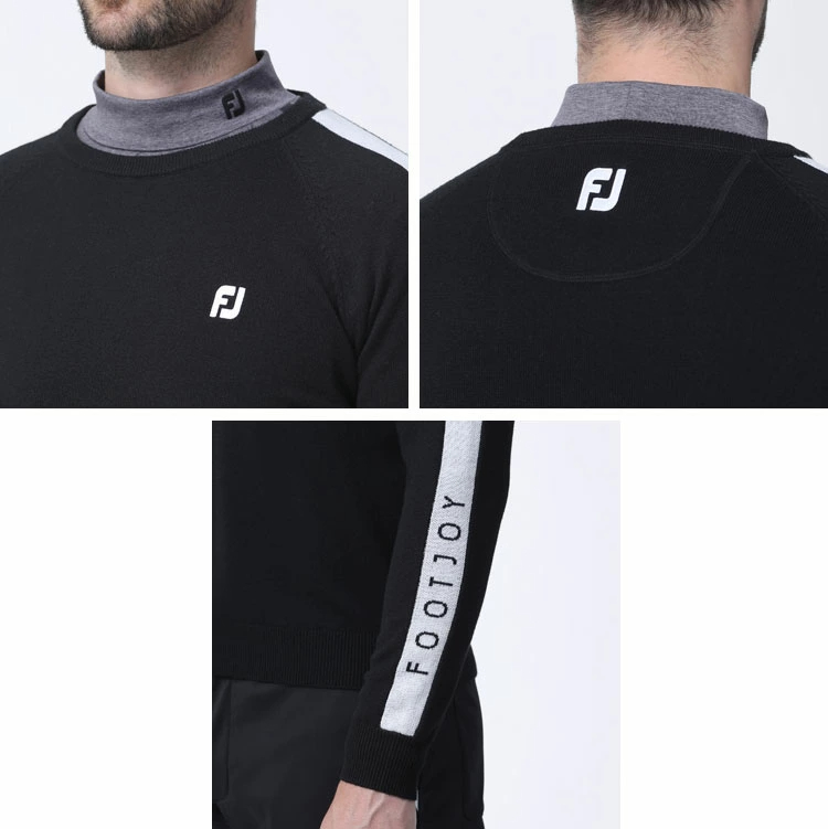 풋조이 FOOTJOY 골프웨어 사이드 로고 긴팔 스웨터 FJ-F23-M07 3컬러 - 상세 이미지 4