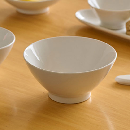 에라토 구름 국산 화이트 도자기 대접 국그릇 14cm