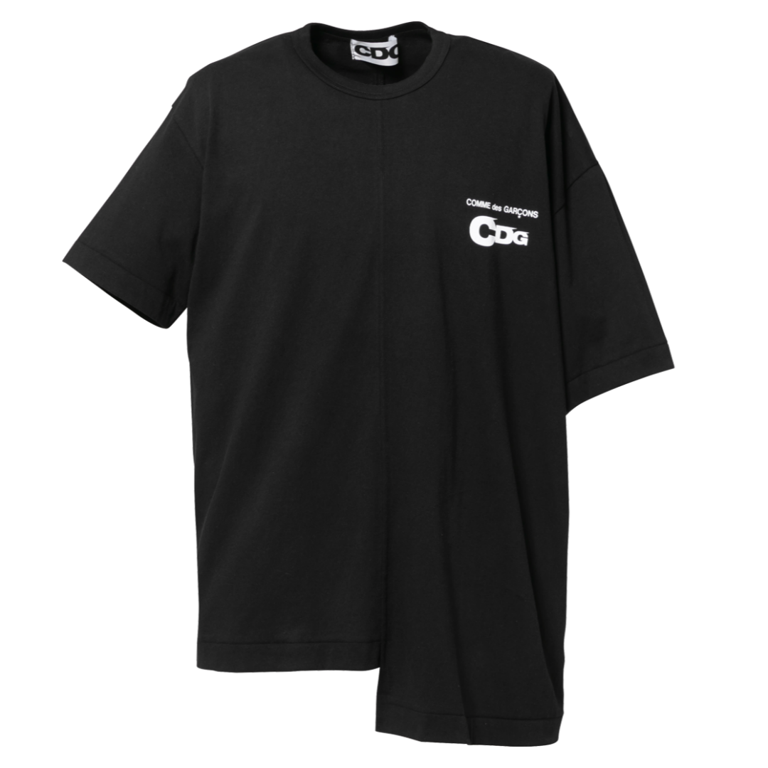 꼼데가르송 CDG 반팔티 ASYMMETRIC SPLIT T-SHIRT SZ-T076 - 메인 이미지