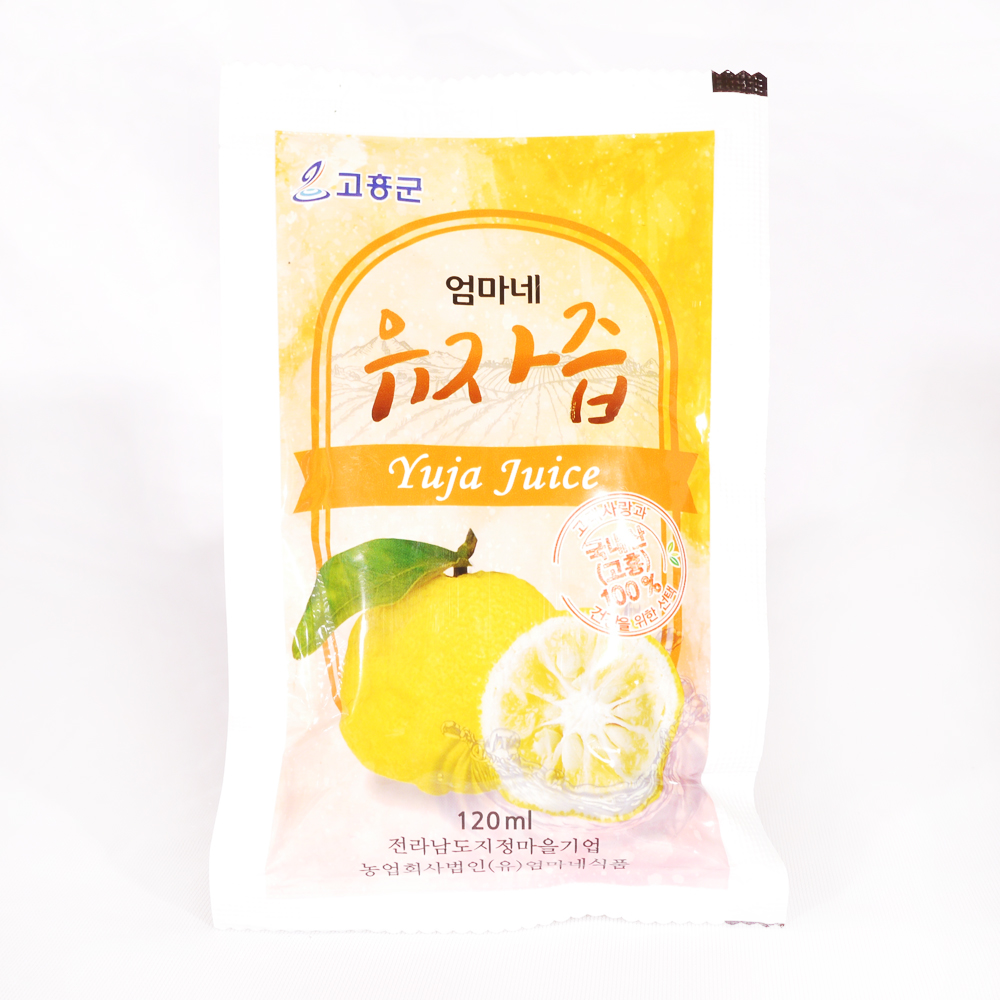 고흥유자 통째로 착즙한 유자즙 유자즙 1포당 120ml x 30포 - 상세 이미지 4
