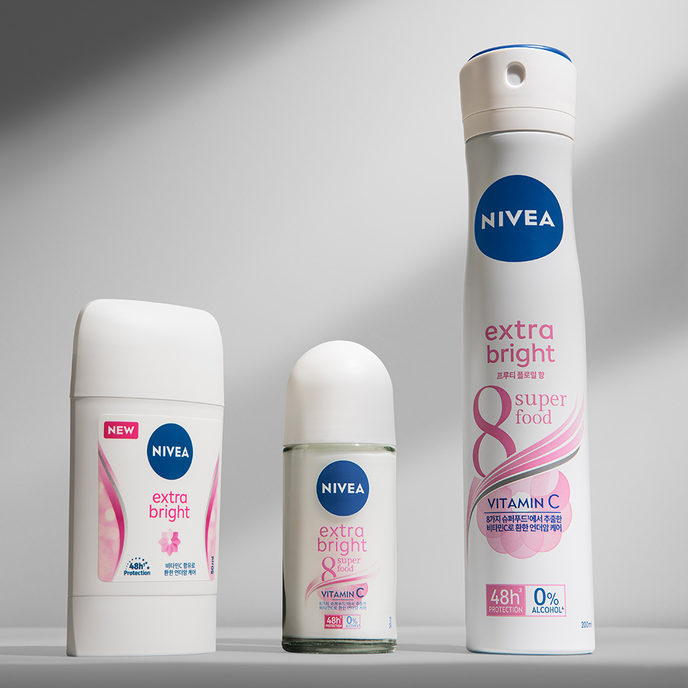 니베아 데오드란트 스틱 엑스트라 브라이트 50ml, 1개 이미지 4