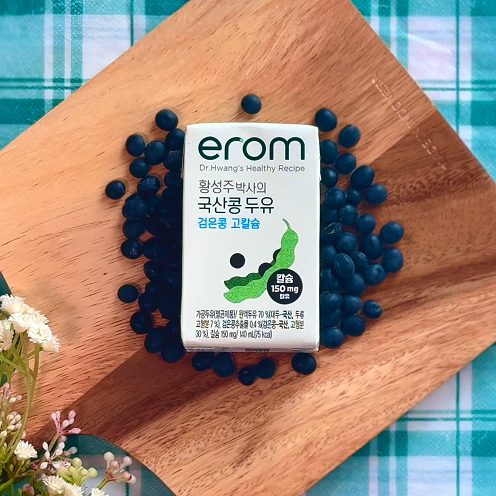 이롬 황성주 검은콩두유 검정콩 고칼슘 140ml, 24개