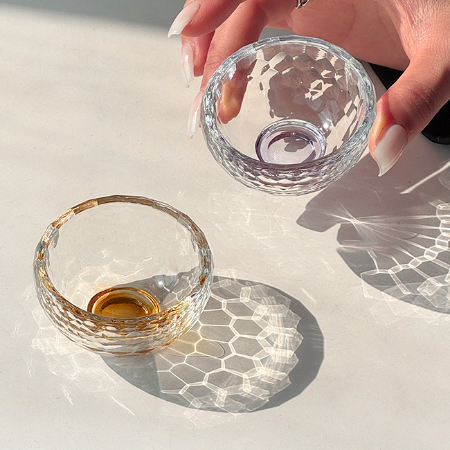 더큰솔 햇살 찻잔 보이차 공부차 쾌객배 다도 감성 유리잔 인생 술장 30ml