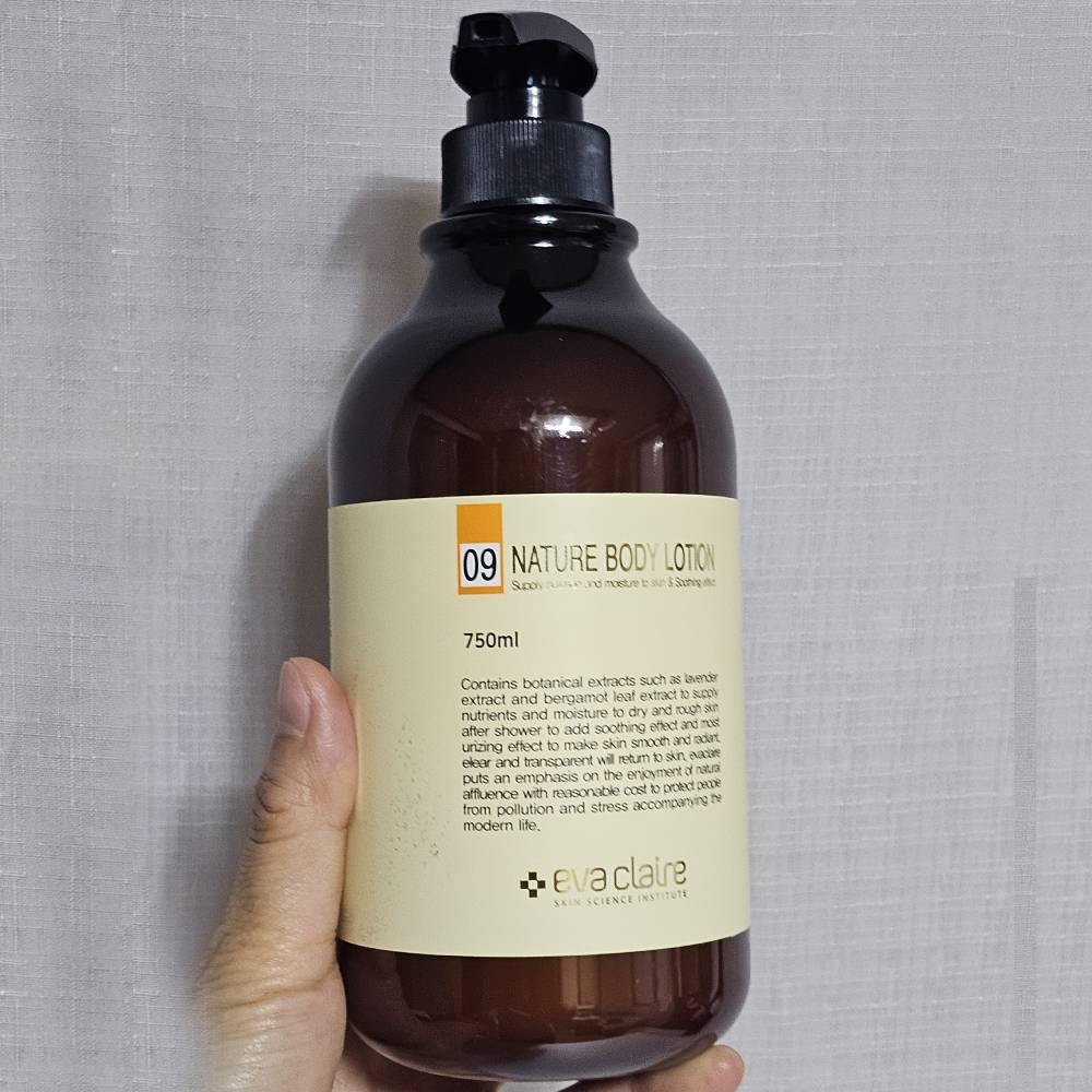 에바끌레르 식물성추출물 09 내추럴 바이오 미네랄 바디로션 750ml 이미지 7