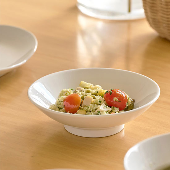 에라토 구름 국산 화이트 도자기 원형 찬기 반찬그릇 14cm