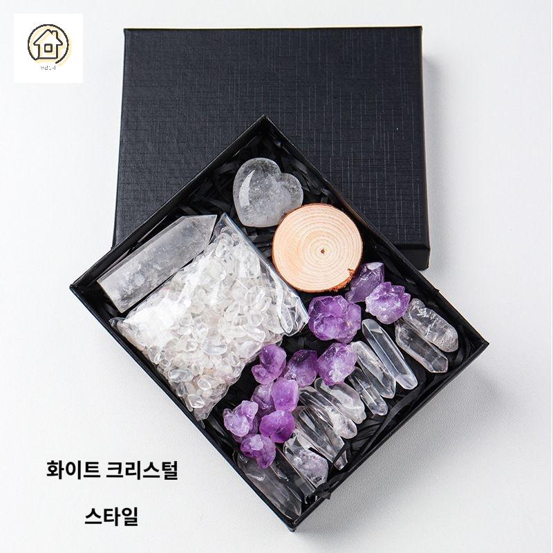 자갈 크리스탈 선물 오팔 자수정 세트 컬렉션 원예 - 상세 이미지 3