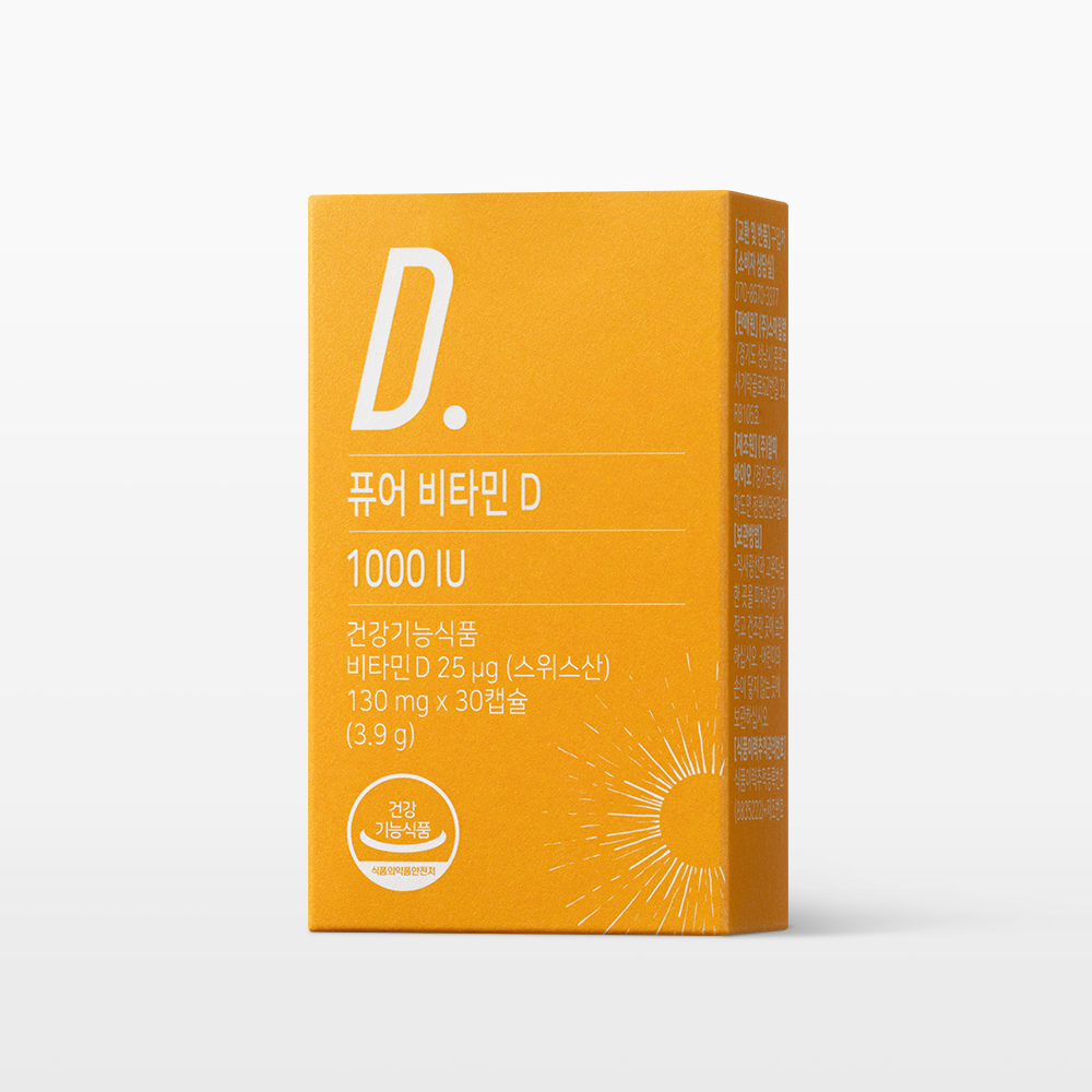 뉴트리모어 퓨어 비타민 D3 1000IU(30캡슐) 임신준비 임산부 수유부