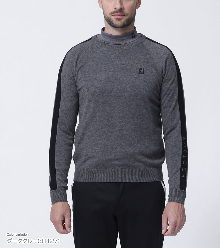 풋조이 FOOTJOY 골프웨어 사이드 로고 긴팔 스웨터 FJ-F23-M07 3컬러 - 상세 이미지 5