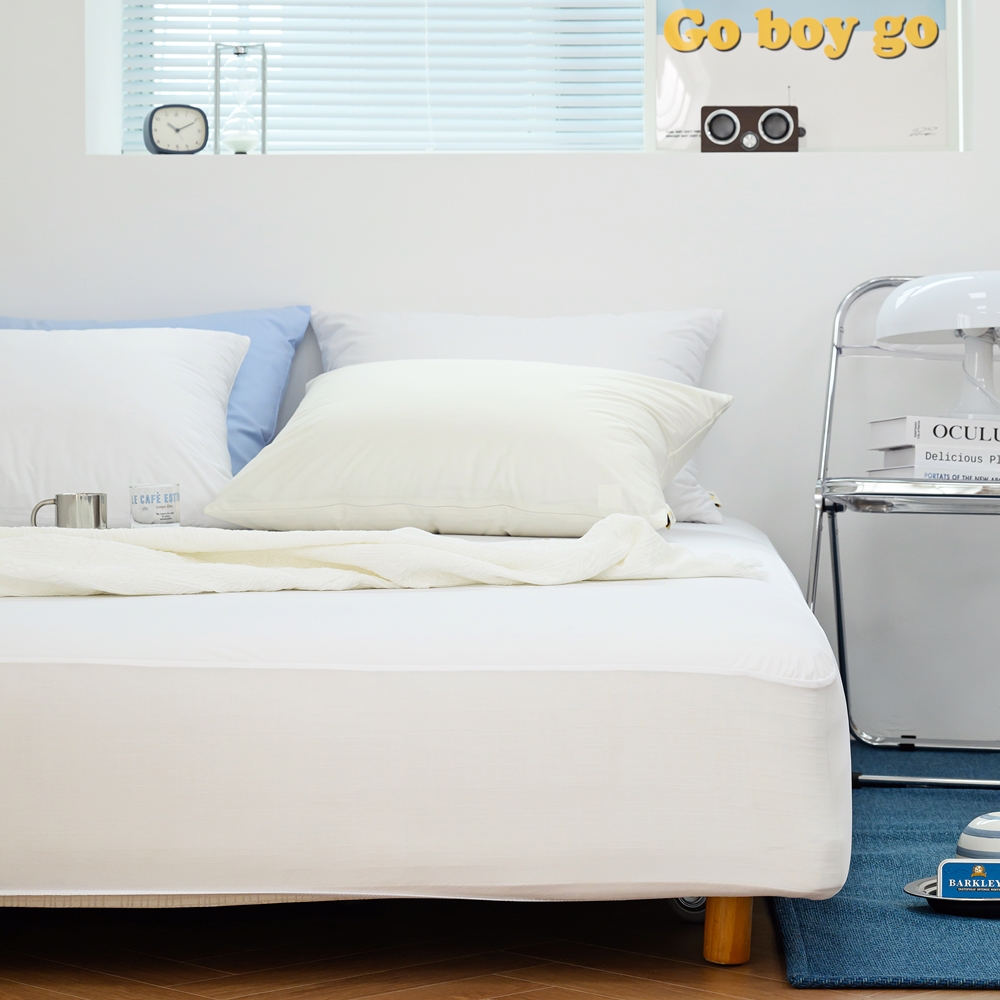 나라데코 호텔 침대 방수 매트리스커버 저소음 화이트 싱글