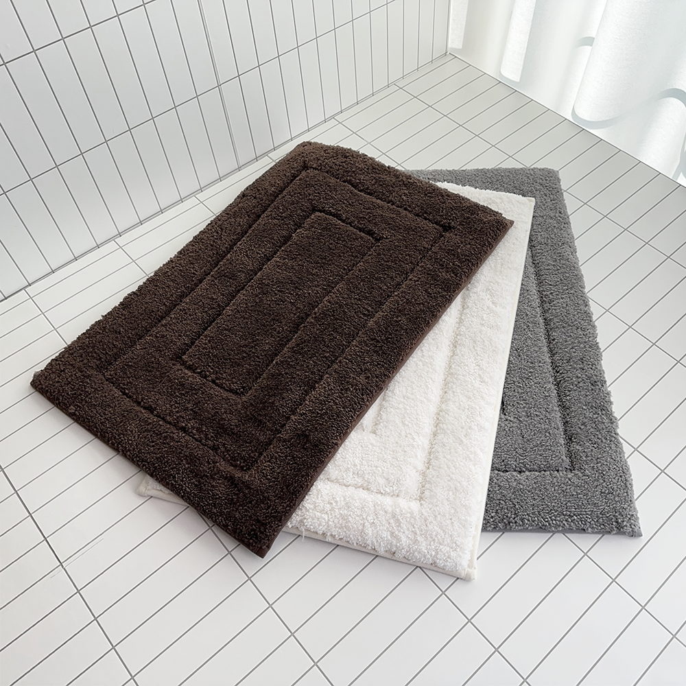 극세사 욕실 발매트 사각 주방 매트 화장실 현관 빨아쓰는 프리미엄 러그 60x40