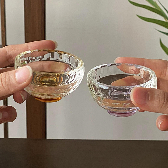 더큰솔 햇살 찻잔 보이차 공부차 쾌객배 다도 감성 유리잔 인생 술장 30ml