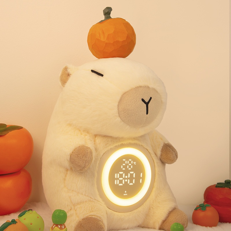 카피바라 LED 시계 알람 시계 침대맡 시계 - 상세 이미지 3