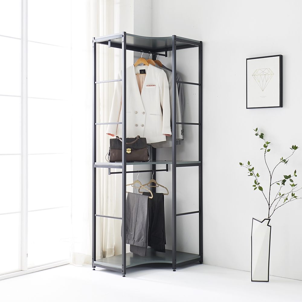 메시에 시스템행거 드레스룸행거 ㄱ자 모듈 600코너장 - 상세 이미지 5