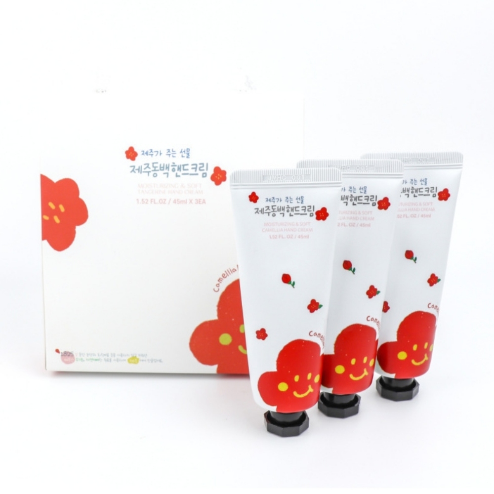 제주도핸드크림 승무원핸드크림 손주름 명품 백화점 동백 - 상품 이미지