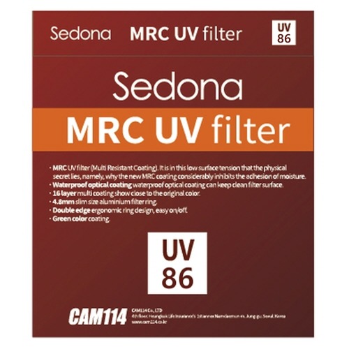SEDONA MRC UV Filter 86mm