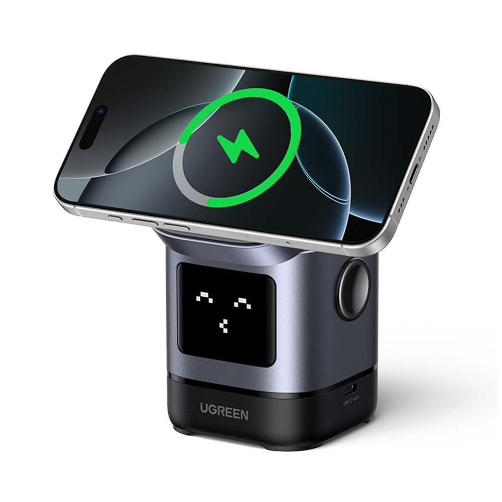 유그린 UNO 우노 시리즈 마그네틱 Qi2 2in1 25W 무선 충전기 아이폰 맥세이프 15W 에어팟 5W 지원 W709