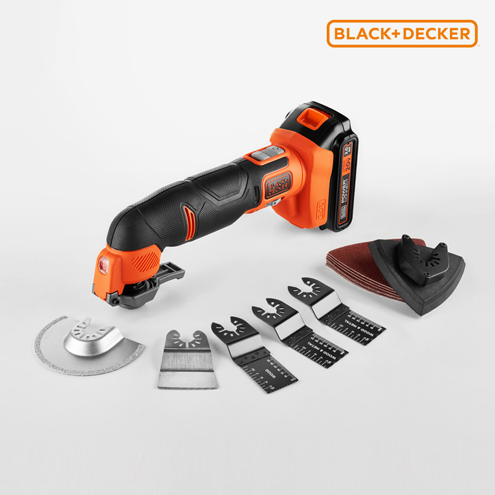 블랙앤데커 20V MAX 충전 멀티커터 세트 BDCOS18D1K - 상품 이미지