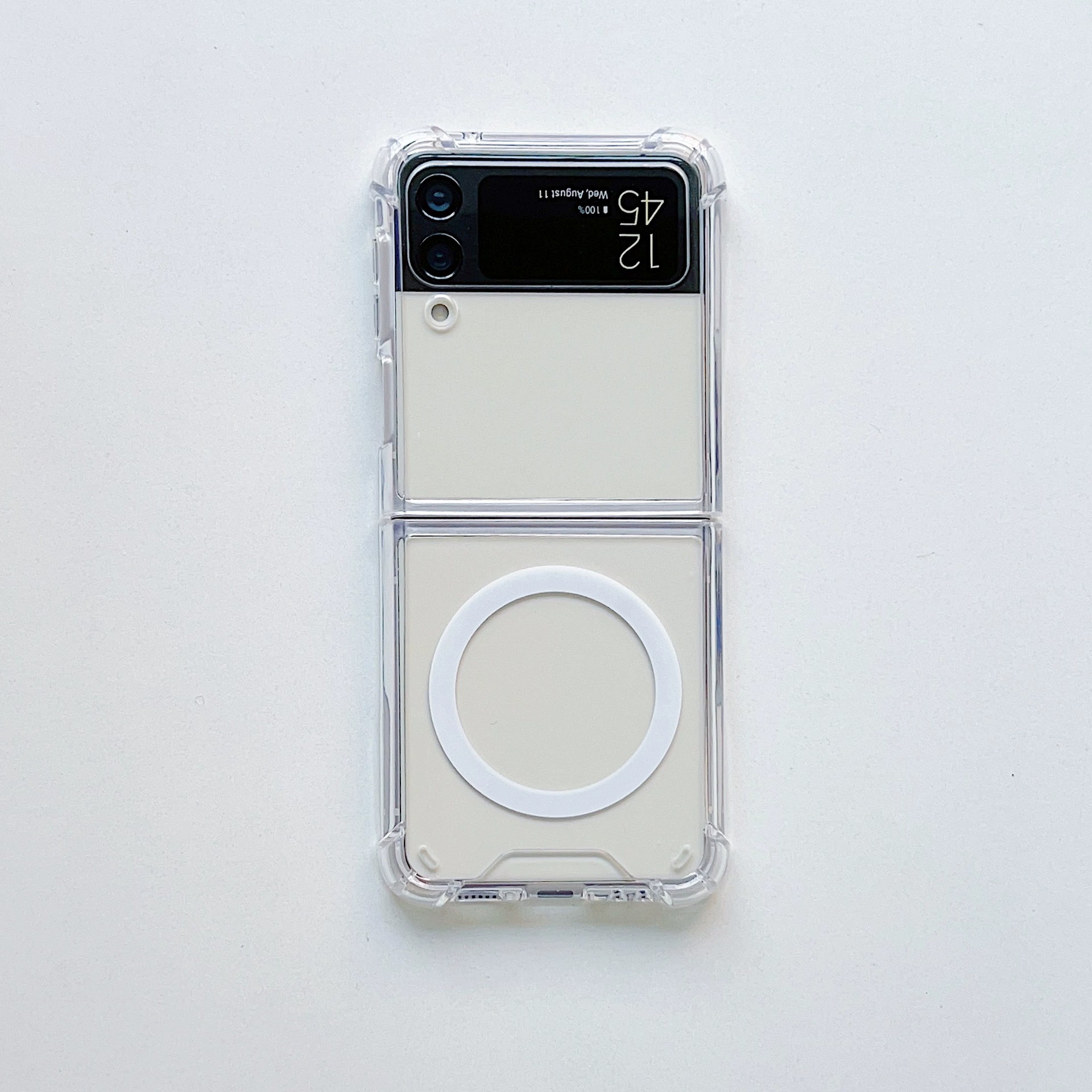 갤럭시 맥세이프 범퍼케이스 투명, 갤럭시Z 플립3 - 상품 이미지