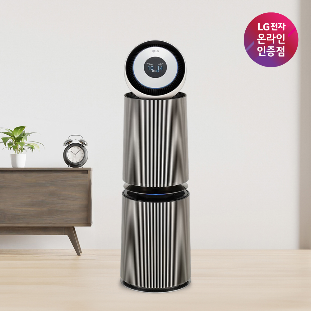 [혜택가 111만원대] LG 공식판매점 퓨리케어 오브제컬렉션 AI 360도 공기청정기 AS335NSAC