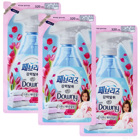 페브리즈 다우니 에이프릴향 섬유탈취제 리필 320ml x 3개