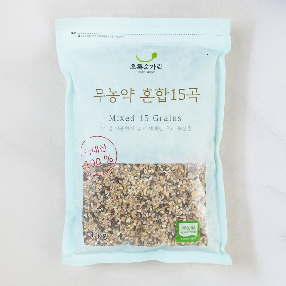 메가마트 무농약 혼합15곡 1kg - 메인 이미지