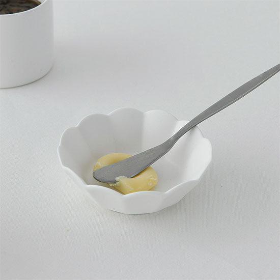 에라토 모이 원형 화이트 찬기 10cm