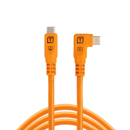 테더툴스 TetherPro Optima 10G USB-C, Straight to Right Angle Cable (4.6m)