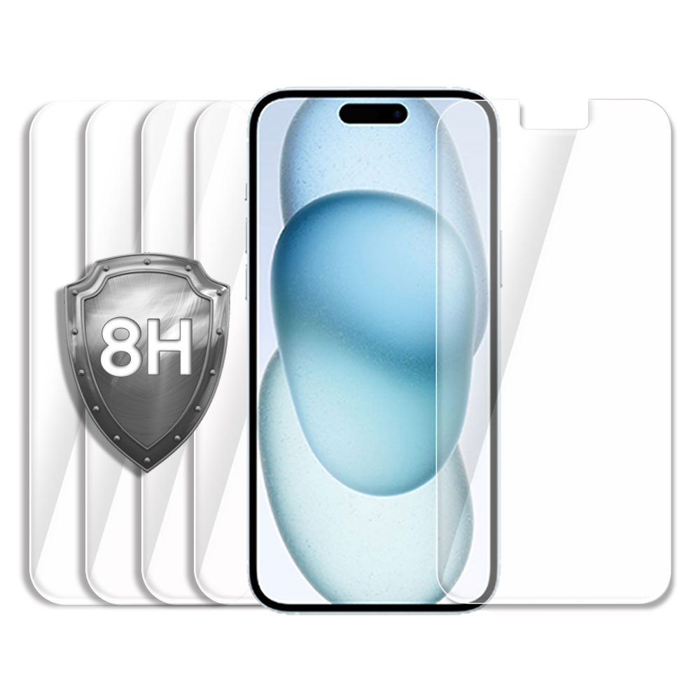 깨지지 않는 방탄 필름 아이폰15 플러스, 5매입 - 상품 이미지