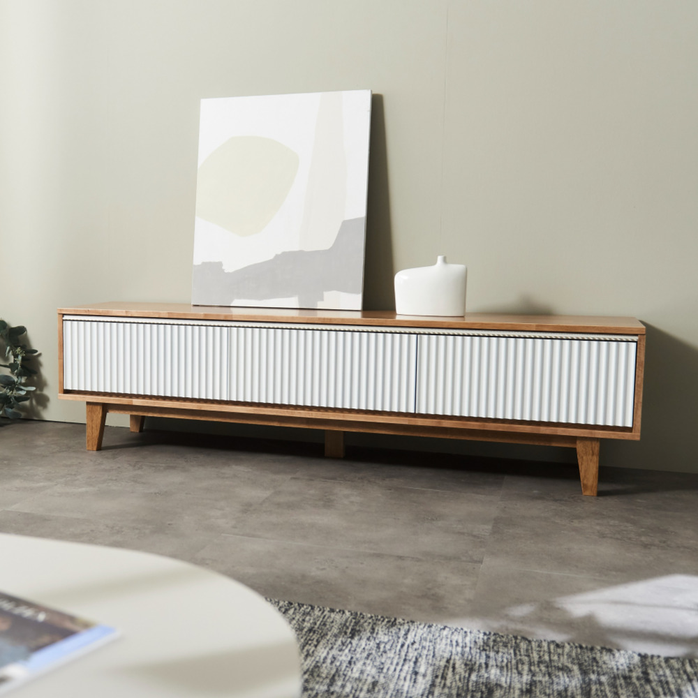 원목 템바보드거실장 1800 서랍형