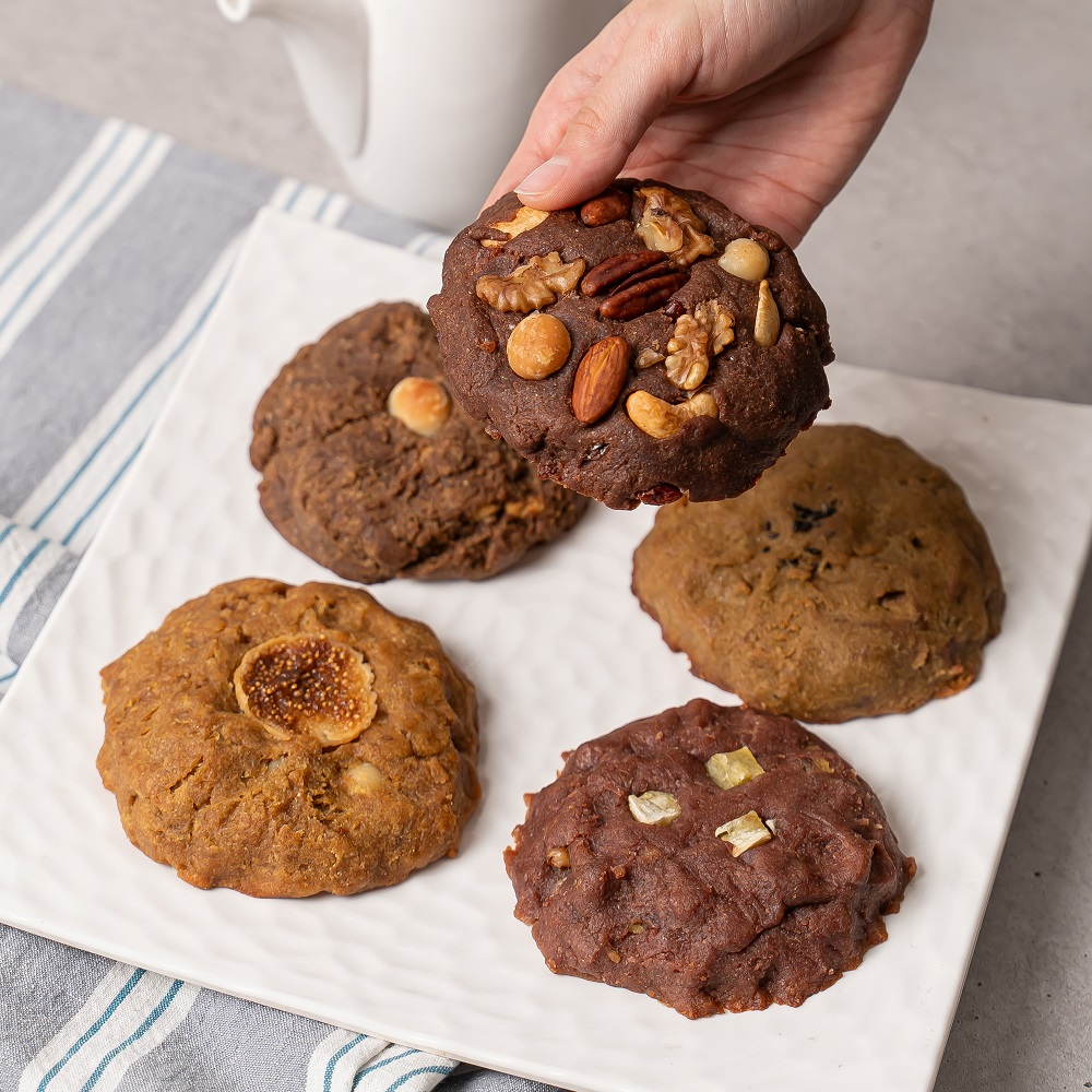 수제 비건 통밀쿠키 선물세트 ( 통밀로 만든 더건강한 천연발효종 르뱅 간식 답례품 쿠키세트)