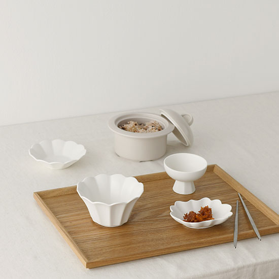 에라토 모이 1인 5P 화이트 도자기 신혼 집들이 그릇선물세트