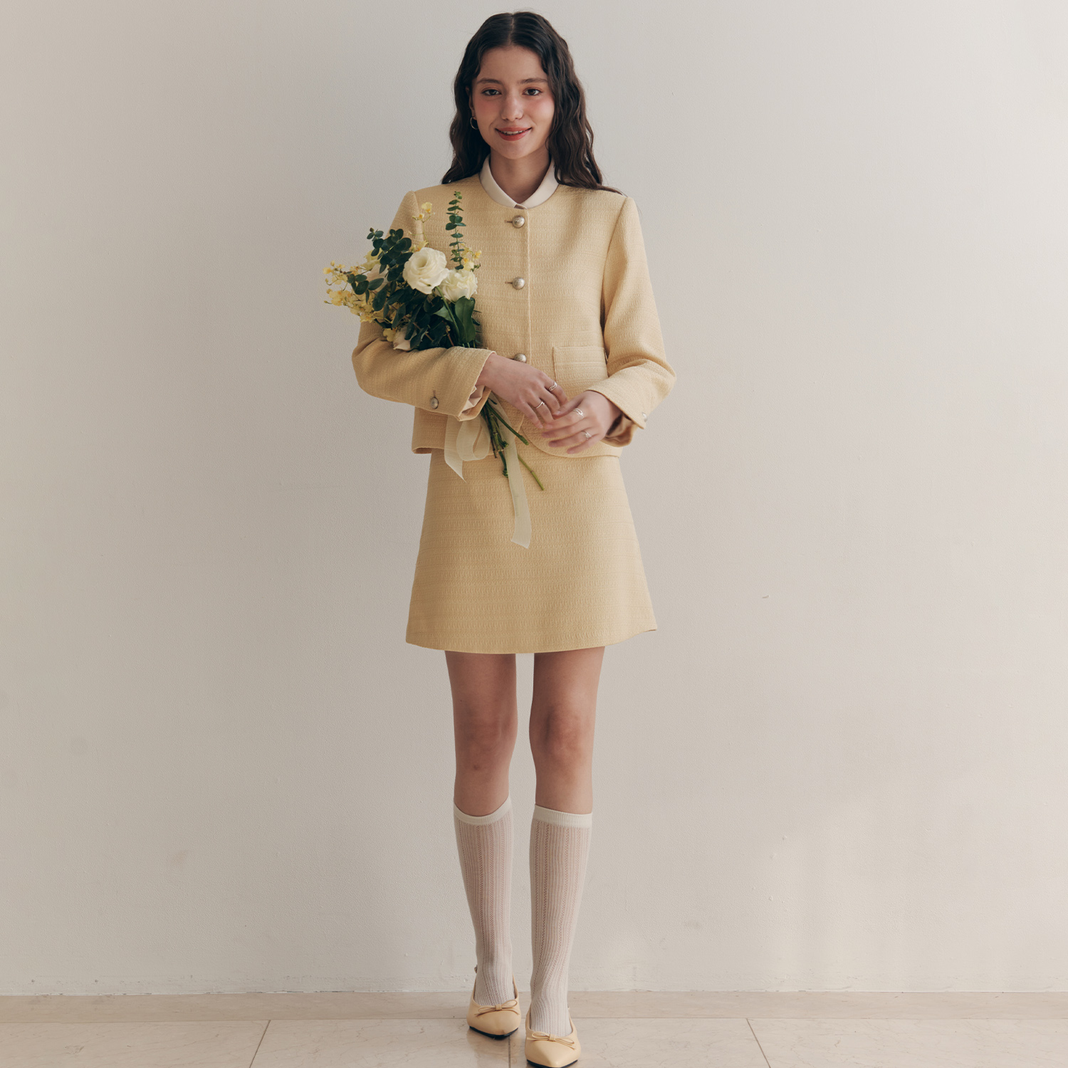 [제로스트릿][2컬러] 크리미 트위드 자켓 CREAMY TWEED JACKET - 상세 이미지 2