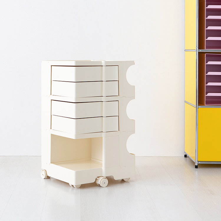 빙그리 회전서랍 트롤리 4단 크림 3962.9993