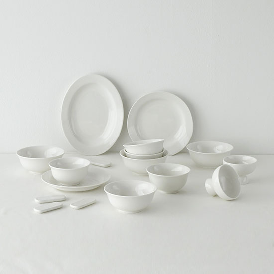 에라토 에스티 베이직 4인 17p 화이트 도자기 신혼그릇 홈세트 집들이선물