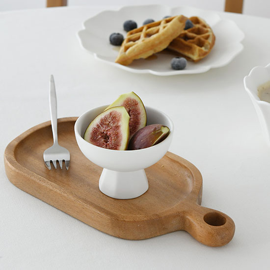 에라토 모이 화이트 굽 원형 종지 찬기 소스볼 아이스크림볼