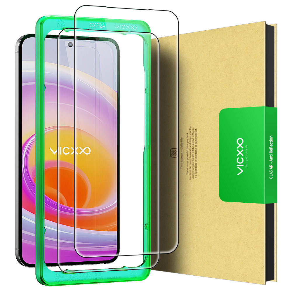 빅쏘 AR 저반사 고화질 강화유리 필름 갤럭시S24, 2매입