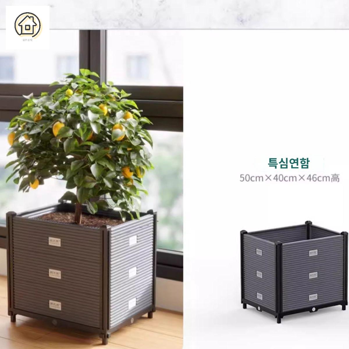 상추 키우기 옥상정원 텃밭 화분 대파 직사각 베란다 화단 실내 - 상품 이미지