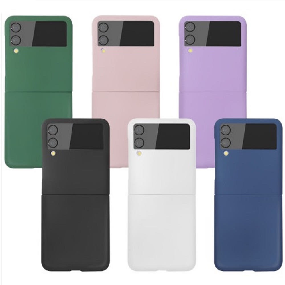 갤럭시 Z플립 슬림 하드 범퍼 핸드폰 케이스 화이트, 갤럭시Z 플립3 - 상품 이미지