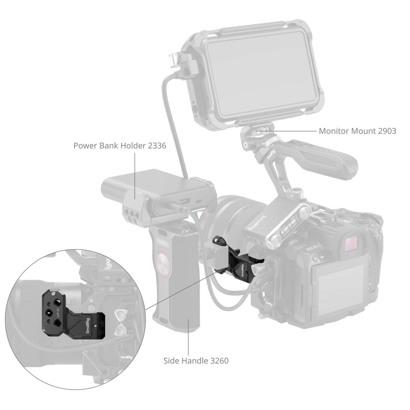 스몰리그 Side Handle Extension Adapter with NATO Clamp 4458 - 상세 이미지 5