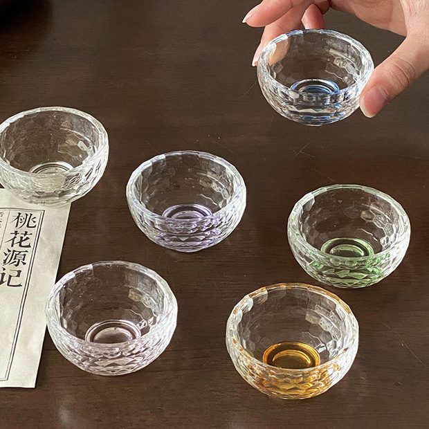 더큰솔 햇살 찻잔 보이차 공부차 쾌객배 다도 감성 유리잔 인생 술장 30ml