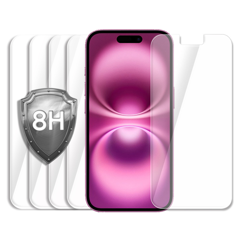 깨지지 않는 방탄 필름 아이폰16, 5매입 - 상품 이미지