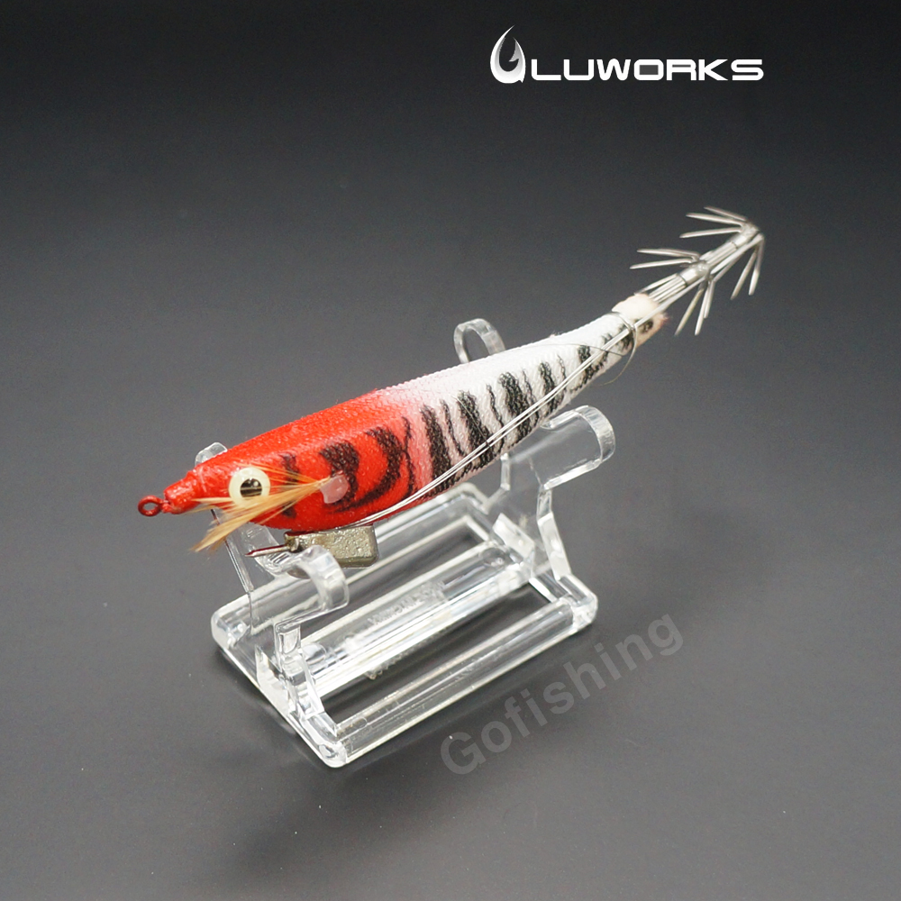 루웍스 퍼플이네 삼봉 에기 심해 갑오징어 한치 오모리그 슷테 LWE-14 퍼플 전갱이, 9.8cm - 상세 이미지 2