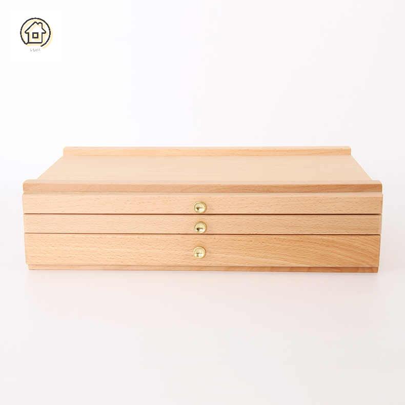 스케치 화구 가방 미술 서랍 나무 미니 - 상품 이미지