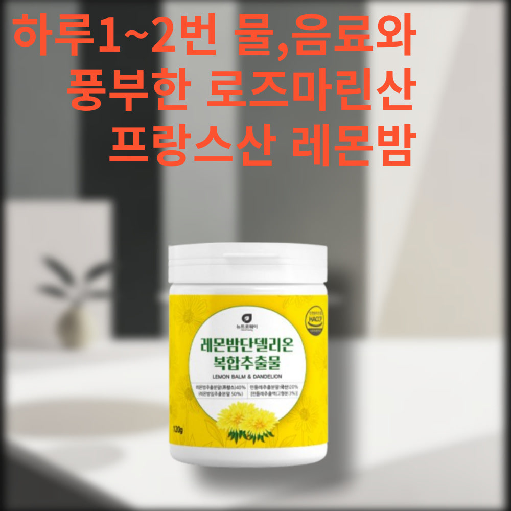 뉴트로웨이 레몬밤단델리온 분말 프랑스 추출물 120g : 쭌쭌하우스