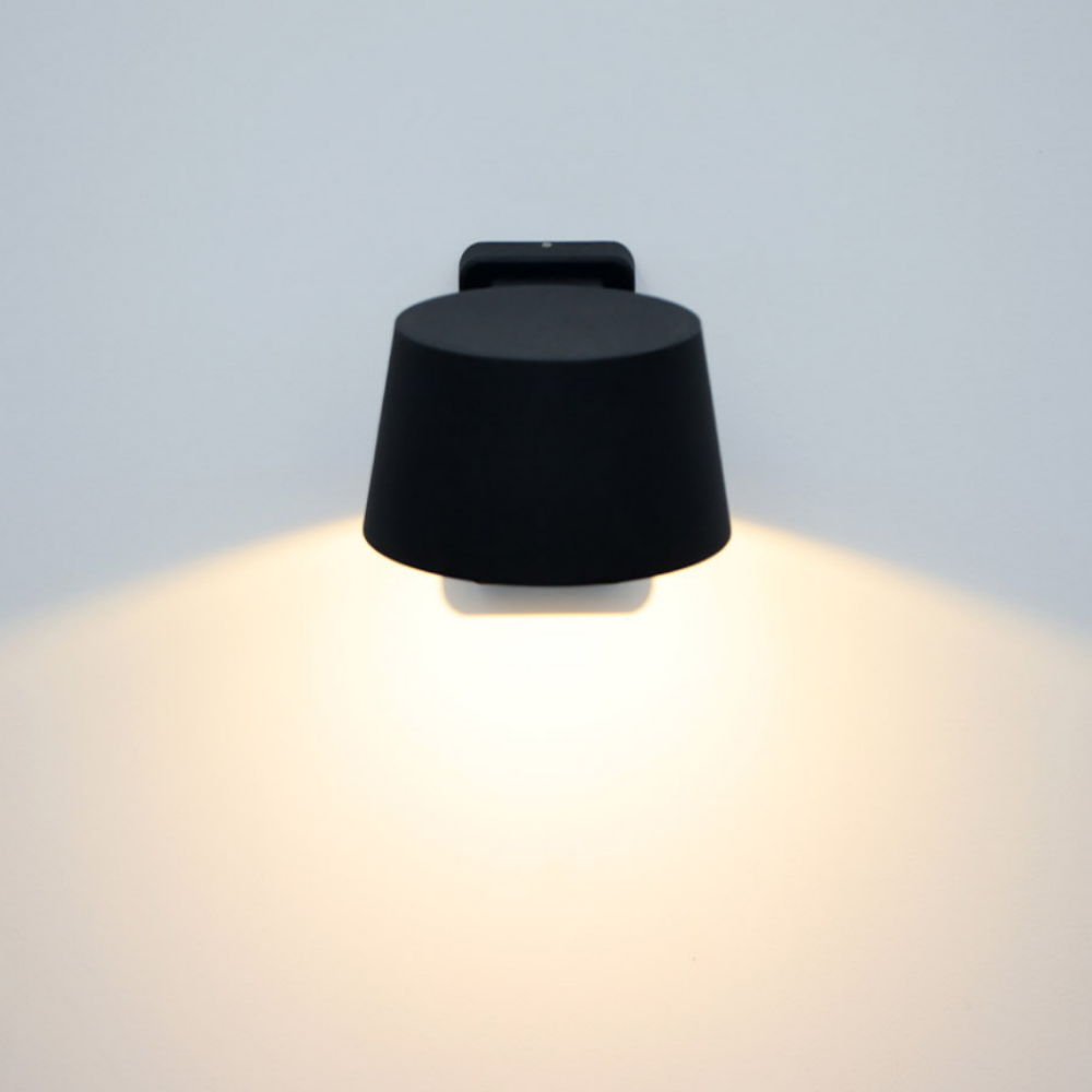 KS인증 벽부센서등 LED 계단 외부 방수 센서 벽등 벽부등 블랙 - 상세 이미지 2