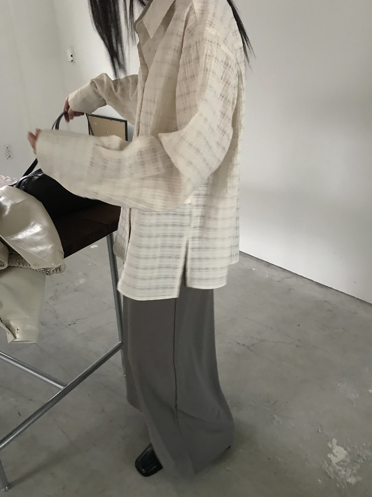 [미엔느] sleek jersey maxi skirt / 슬릭 져지 맥시 스커트 (2col) 상세 이미지 34