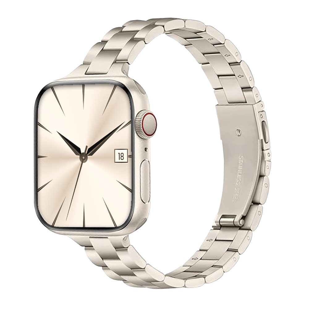 TXLX 애플워치 슬림 메탈 스트랩 밴드 10 9 8 7 SE 2