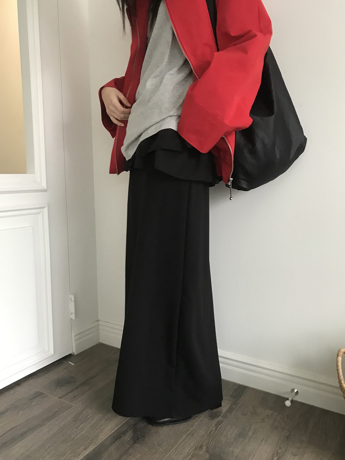 [미엔느] sleek jersey maxi skirt / 슬릭 져지 맥시 스커트 (2col) 상세 이미지 8
