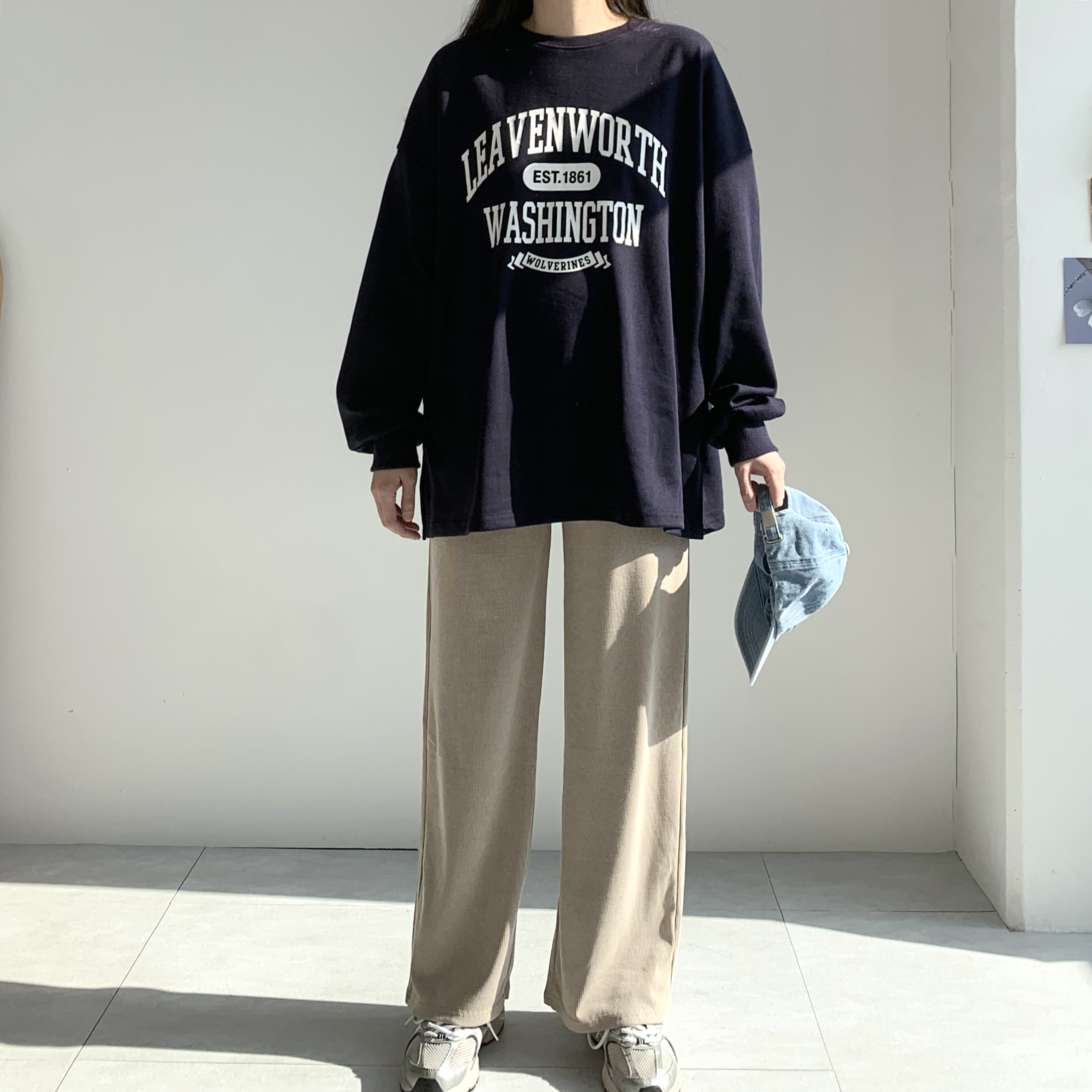 워싱턴 프린팅티셔츠 얇은긴팔티 임산부티 이미지 8
