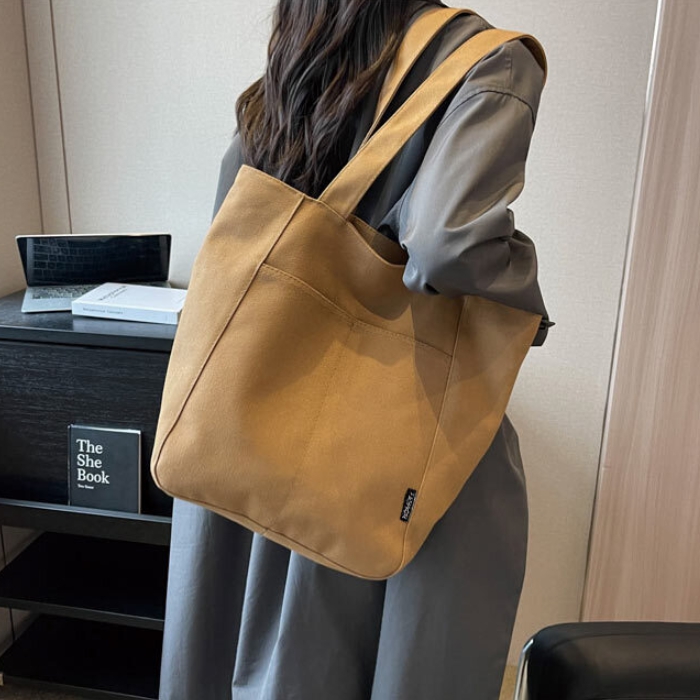 빅사이즈에코백 대학생숄더백 어깨천가방 - 메인 이미지